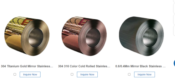 Colored Finish Stainless Steel Coil