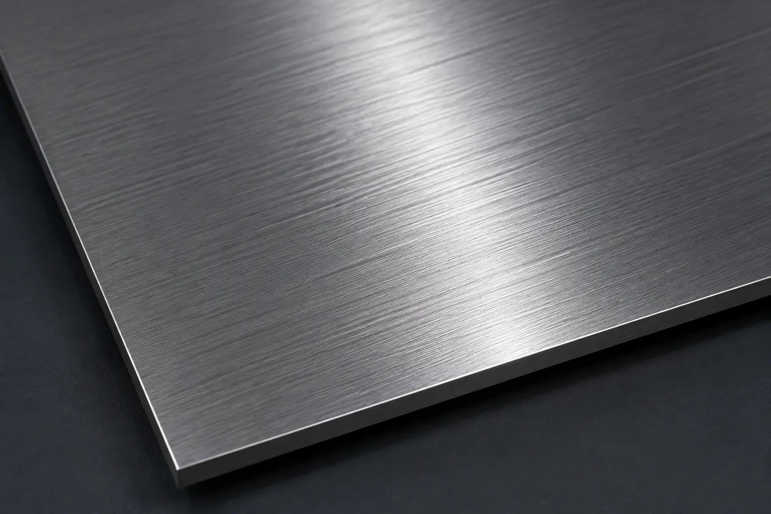 Hairline brushed stainless steel sheet surface finish