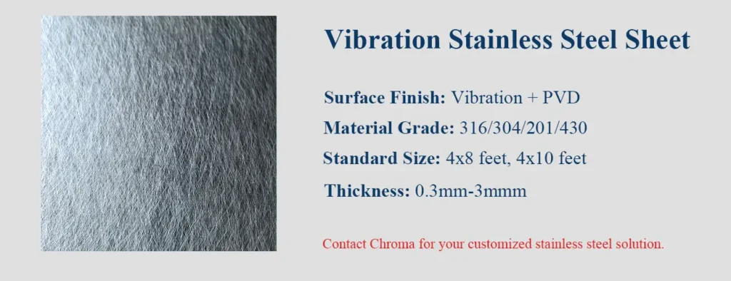 Vibration Stainless Steel sheet Vibration Stainless Steel Sheet