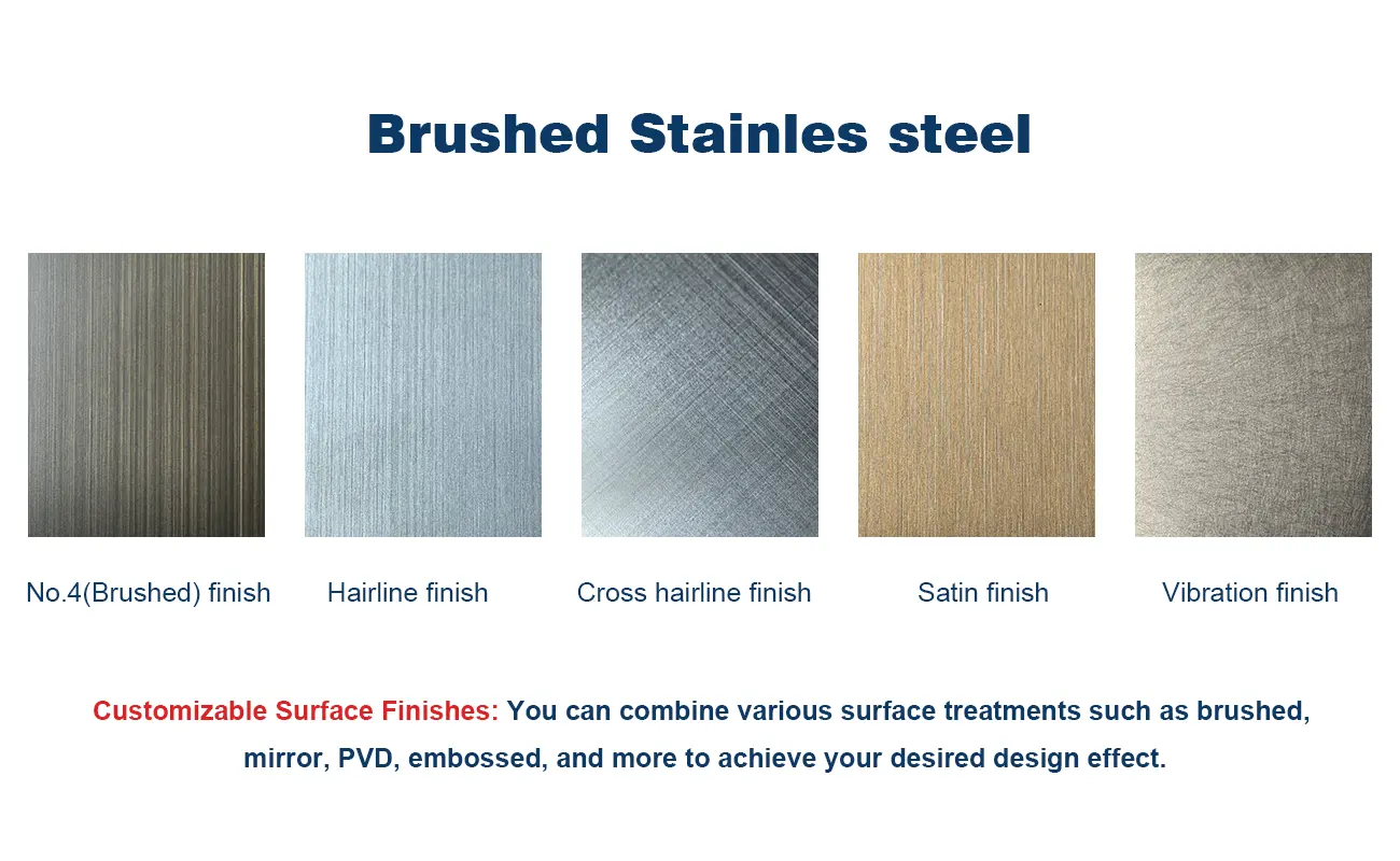 The types of brushed stainless steel Brushed Stainless Steel | Durable, Easy to Maintain & Elegant