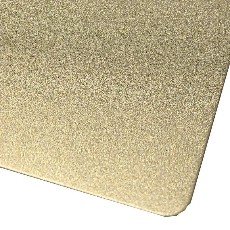 Champagne Gold Bead-Blasted Stainless Steel (4) Champagne-Gold-Bead-Blasted-Stainless-Steel