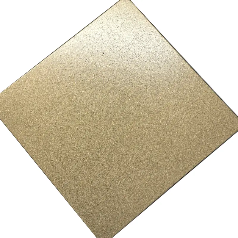 Champagne-Gold-Bead-Blasted-Stainless-Steel