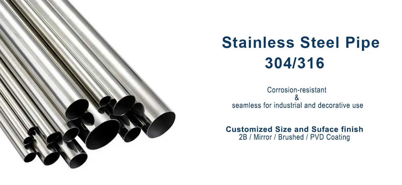 Stainless Steel Pipe 304 Stainless Steel Pipe — High-Quality, Durable & Customizable