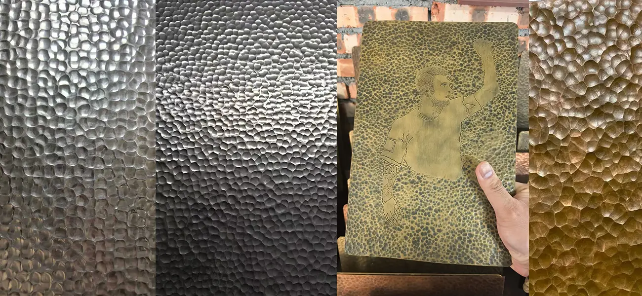 Different types of hammered sheets