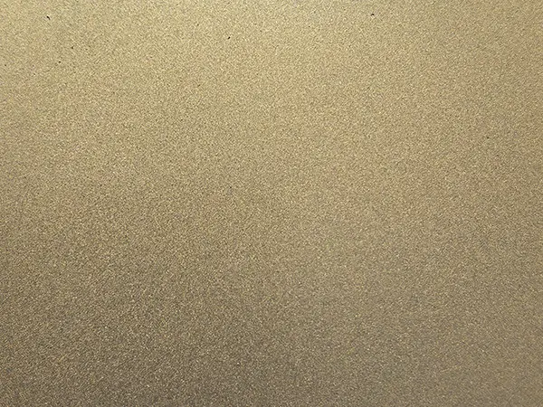 Bead blasted stainless steel sheet matte finish