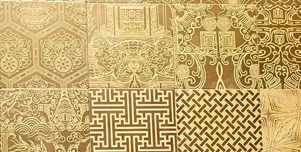 Decorative Stainless Steel Sheets for Architecture & Interior Design 6 Etched Stainless Steel