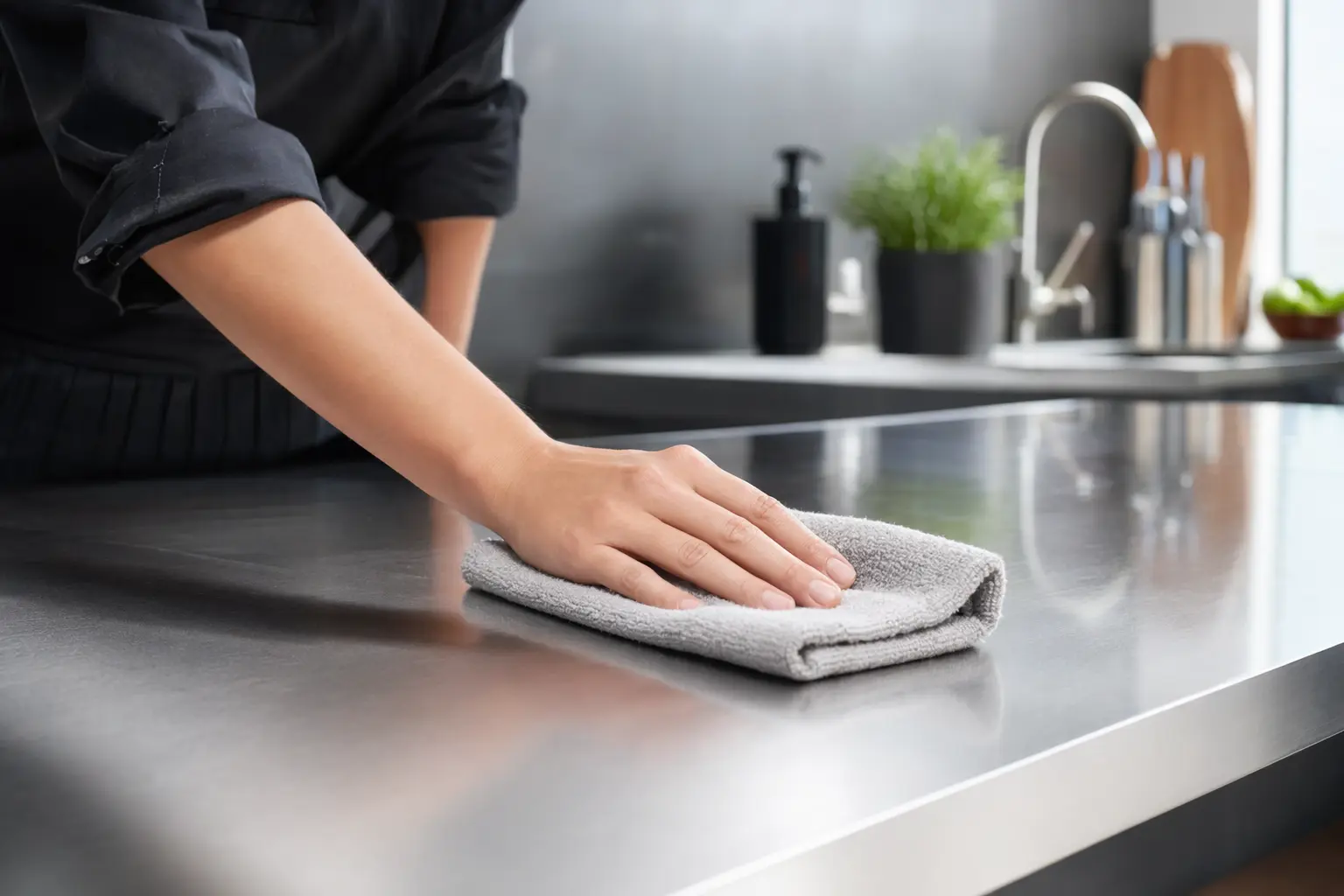 cleaning countertop Home