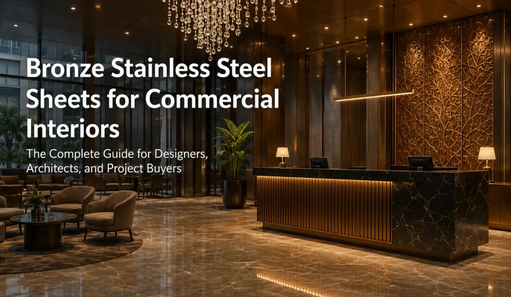 Bronze Stainless Steel for commercial interior