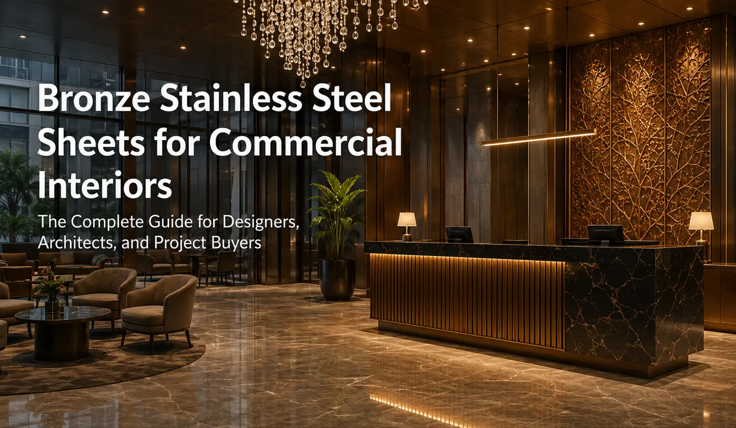 Bronze Stainless Steel for commercial interior